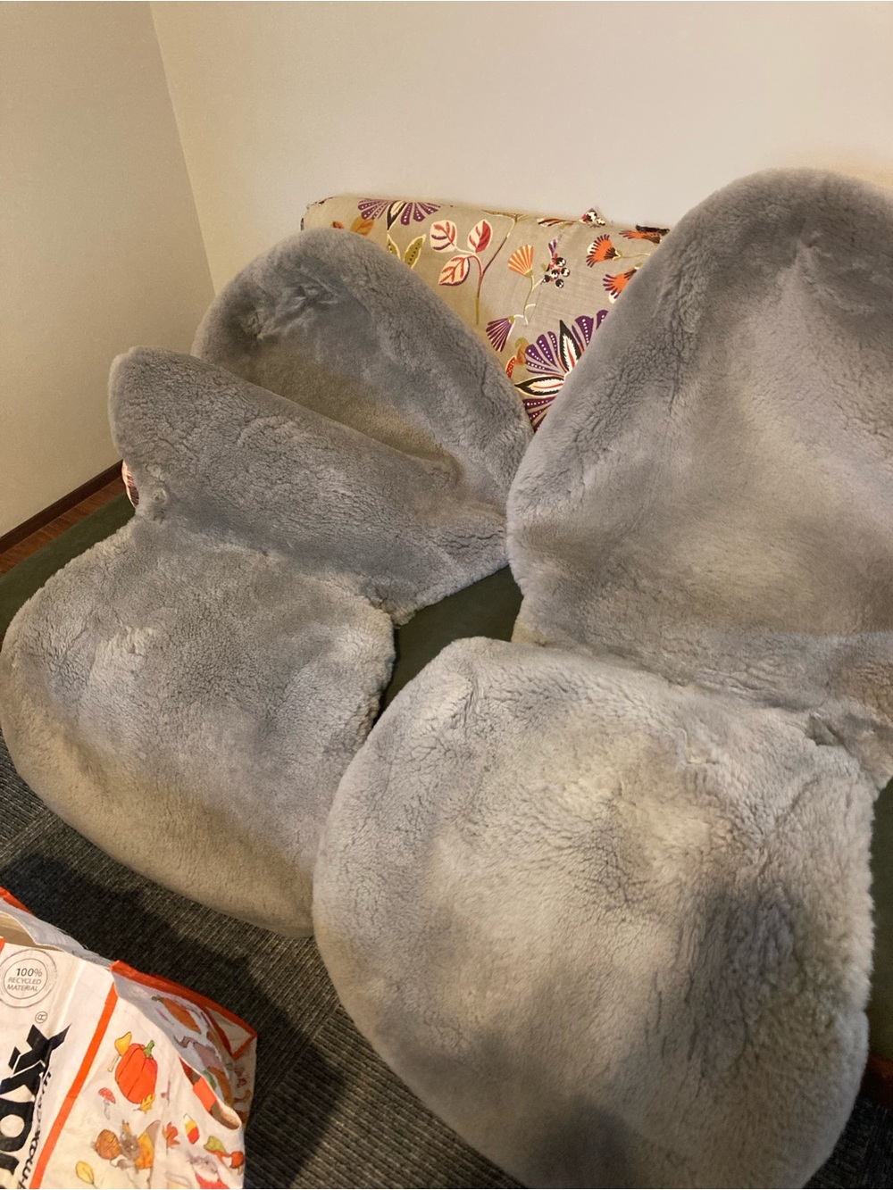Custom Made Sheepskin Seat Covers - Light Gray Fitted for TOYOTA PRIUS